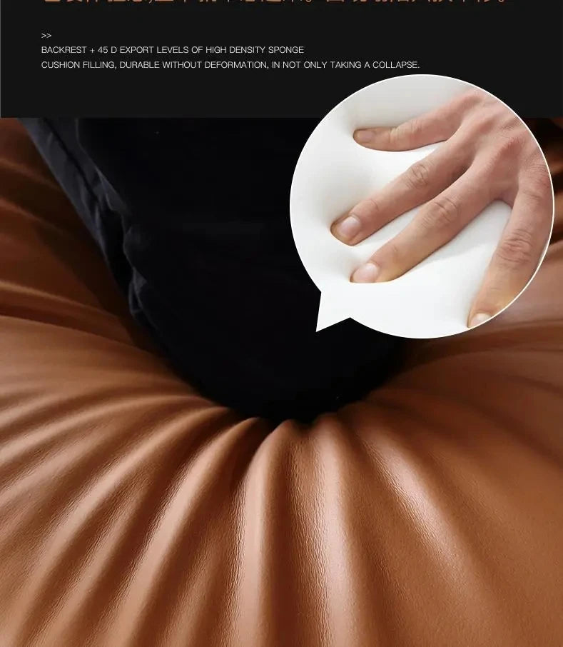 Modern Minimalist Leather Sofa