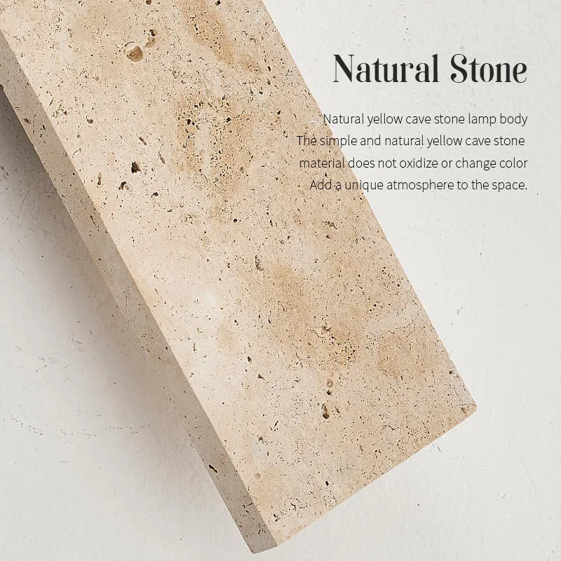 Outdoor Yellow Cave Stone Wall Light