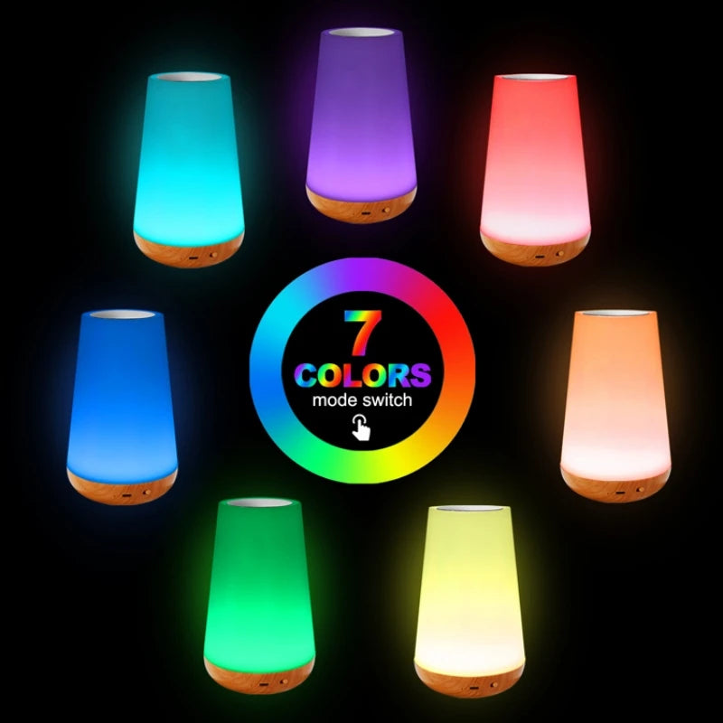 RGB Color-Changing Night Light – USB Rechargeable