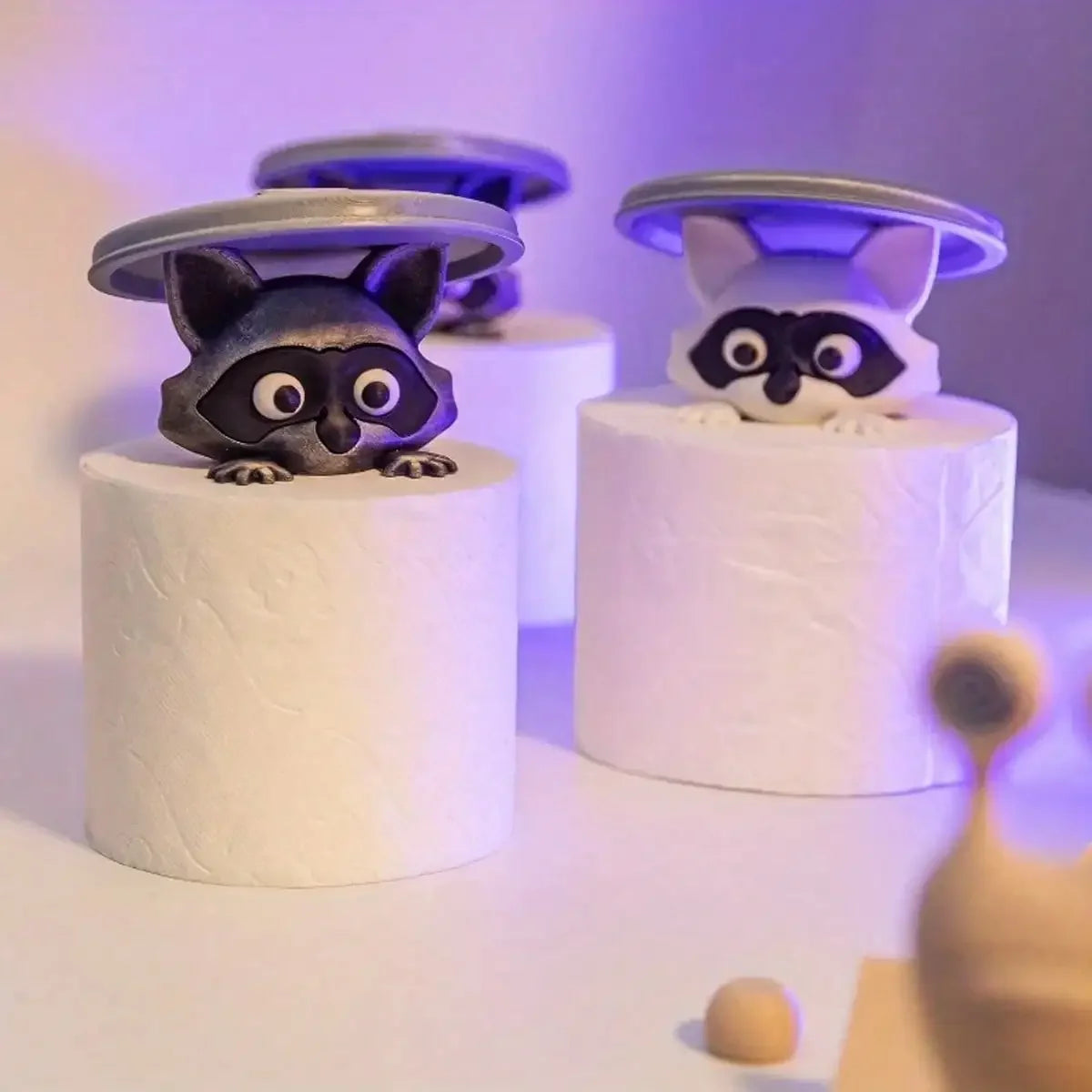 3D Printed Raccoon Toilet Paper Holder