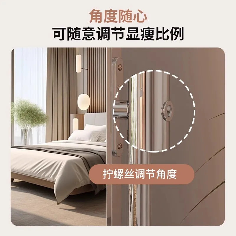 Stainless Steel Full-Length Floor Mirror