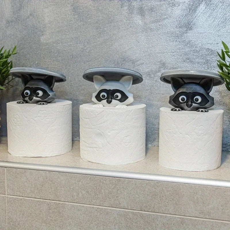 3D Printed Raccoon Toilet Paper Holder
