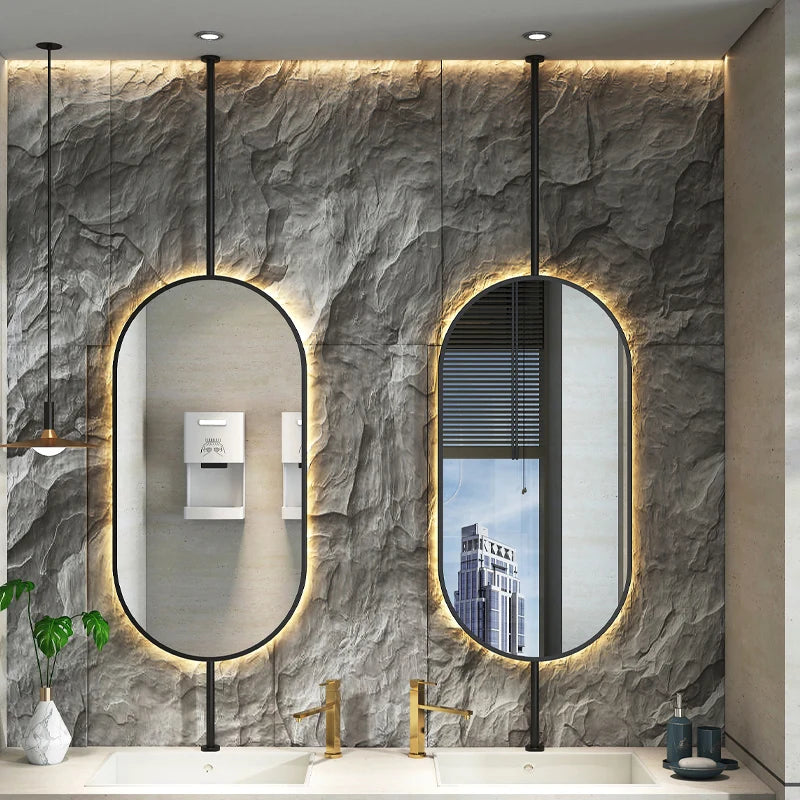 Oval Hanging LED Vanity Mirror