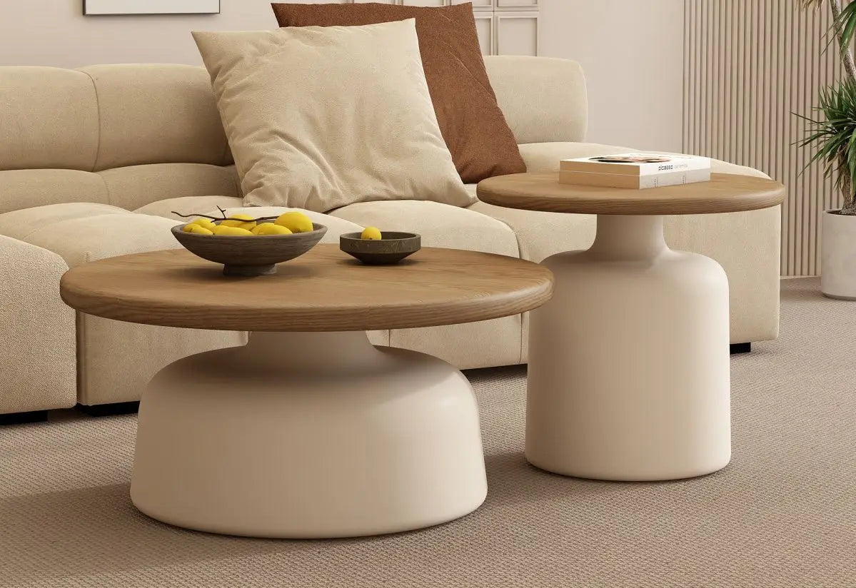 Minimalist Round Iron Coffee Table