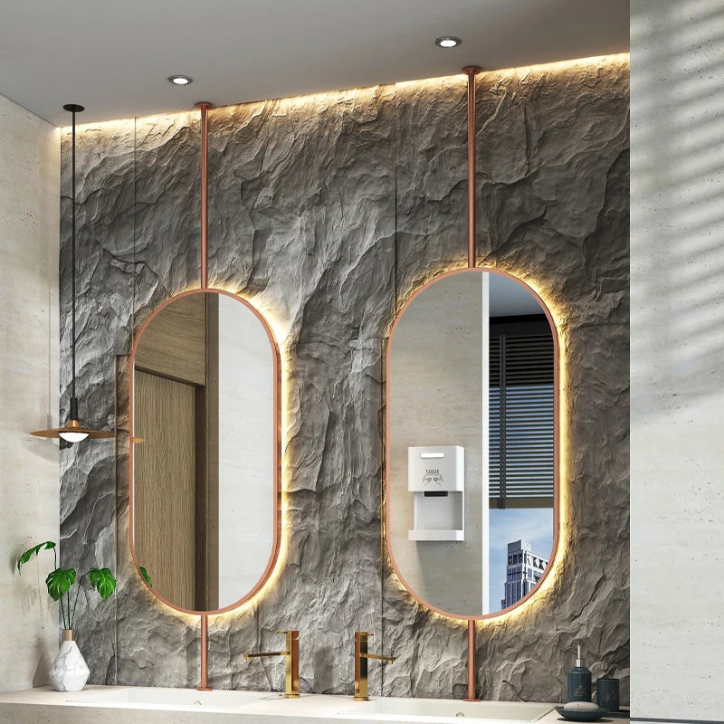 Oval Hanging LED Vanity Mirror