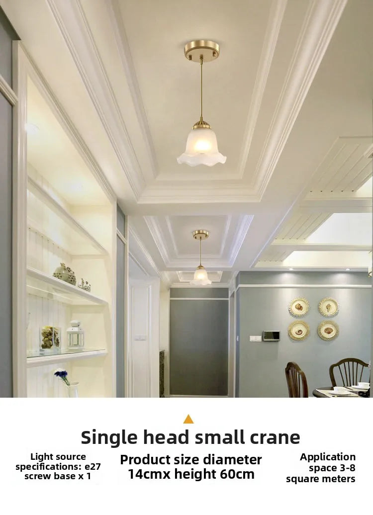 Milky White Glass LED Pendant Light