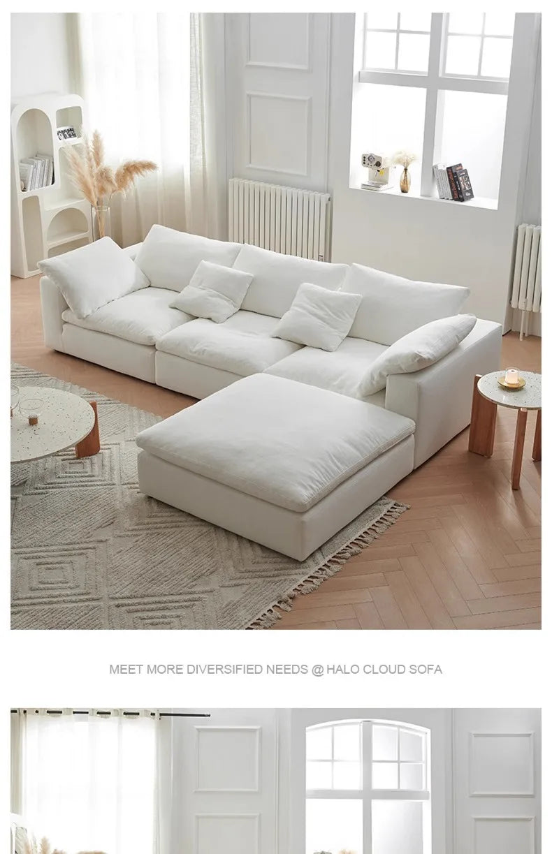 Customizable Corduroy Corner Sofa