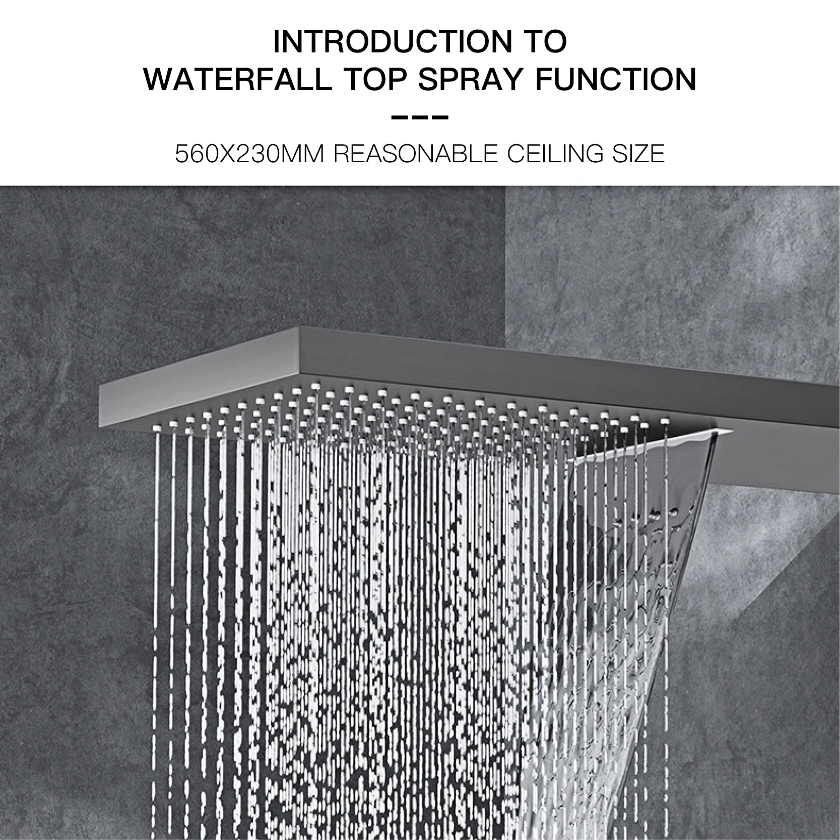 Luxury Black Brass Shower System