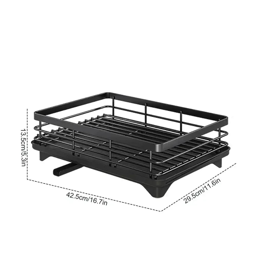 Dish Drying Rack with Drainboard