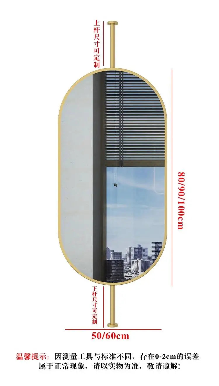 Oval Hanging LED Vanity Mirror