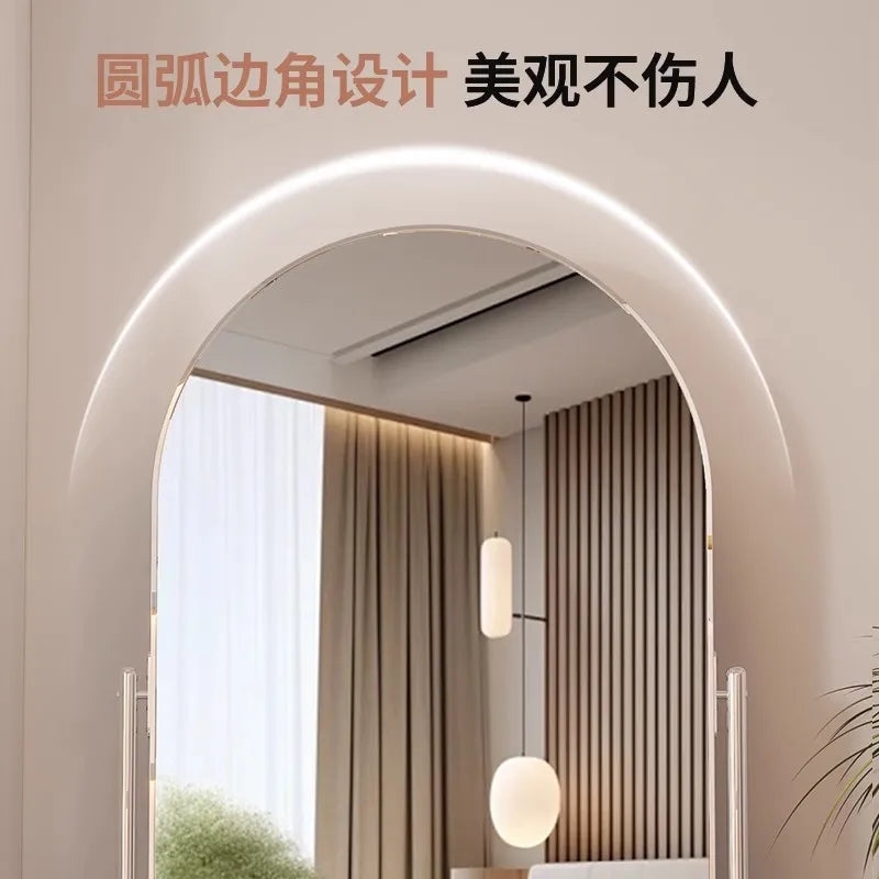 Stainless Steel Full-Length Floor Mirror