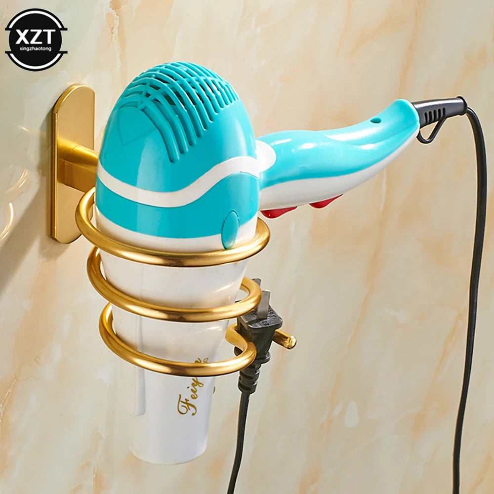Wall-Mounted Hair Dryer Holder