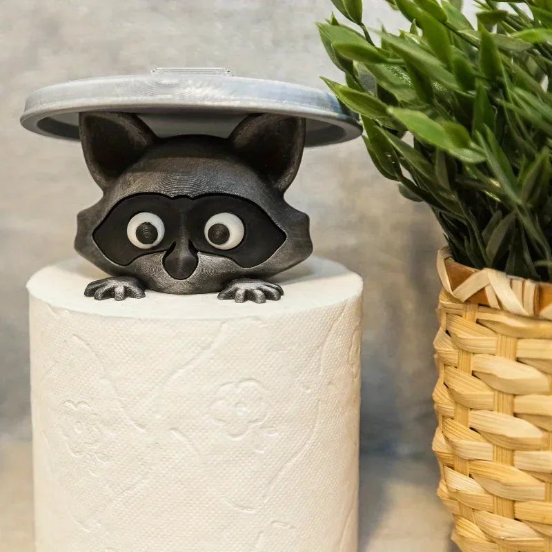 3D Printed Raccoon Toilet Paper Holder