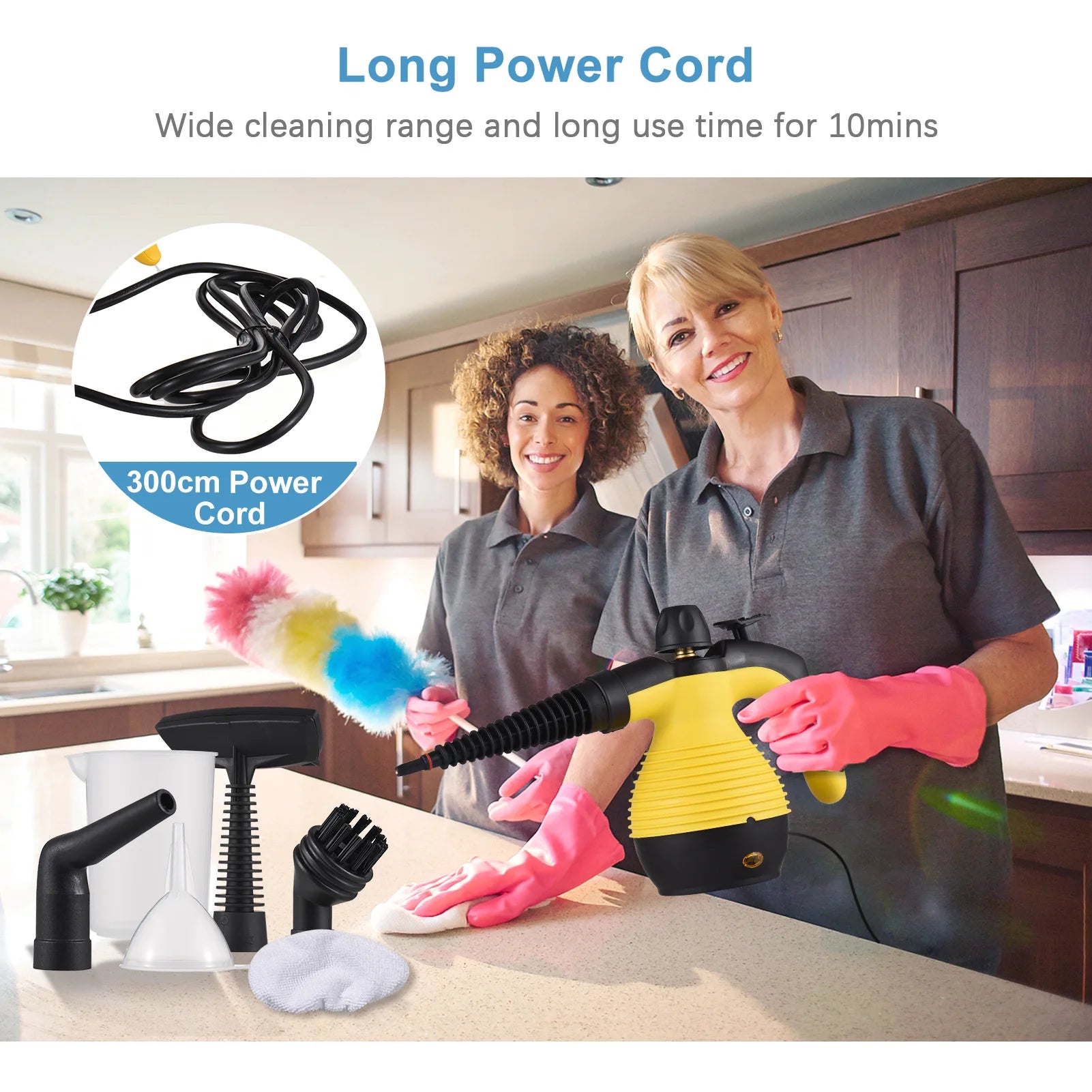 220V Handheld Steam Cleaner – High-Temperature Cleaning