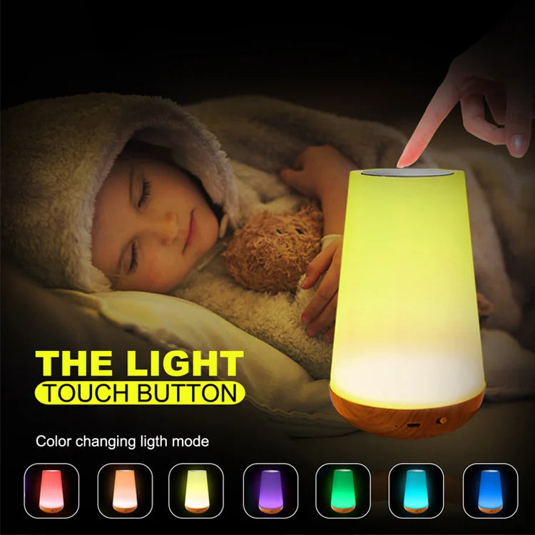 RGB Color-Changing Night Light – USB Rechargeable