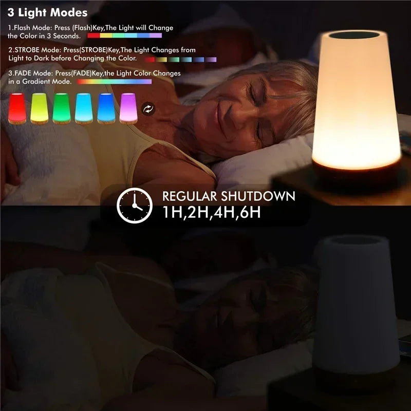 RGB Color-Changing Night Light – USB Rechargeable