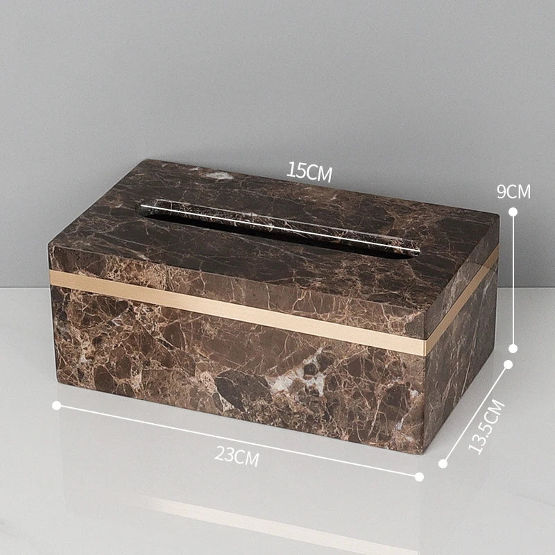 Emperador Dark Marble Bathroom Set