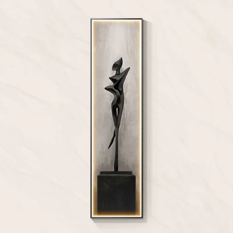 Modern Abstract Art Interior Painting Led Wall Hanging Lamp For Living Room Kitchen Porch Aisle Dining Room Room Home Decoration