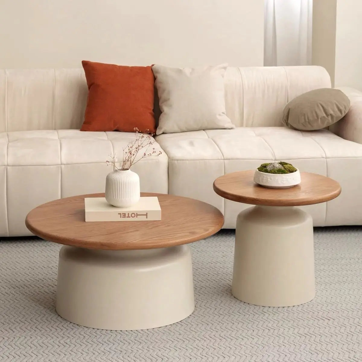 Minimalist Round Iron Coffee Table