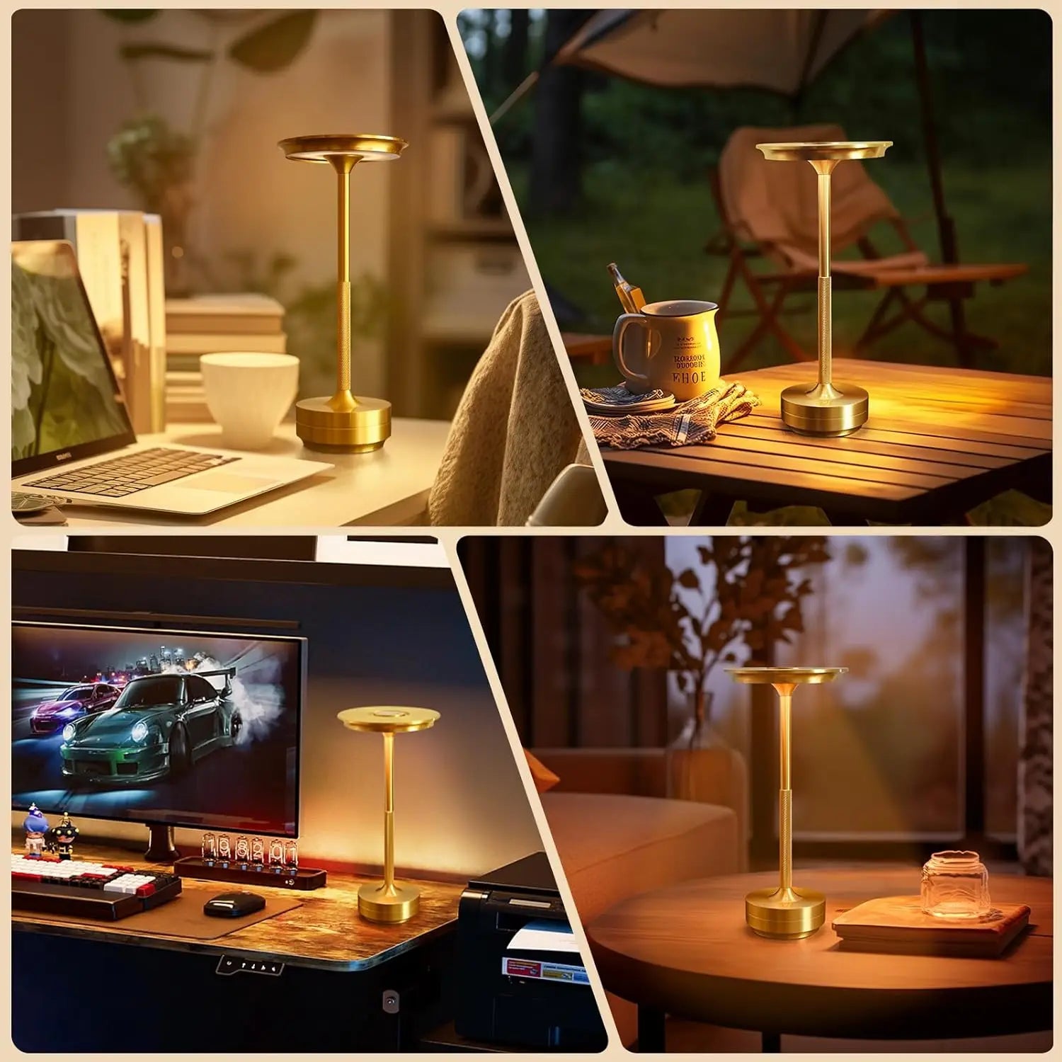 Wireless LED Desk Lamp – Rechargeable & Portable