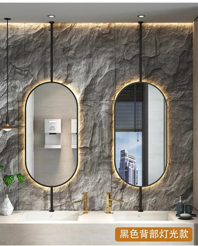 Oval Hanging LED Vanity Mirror