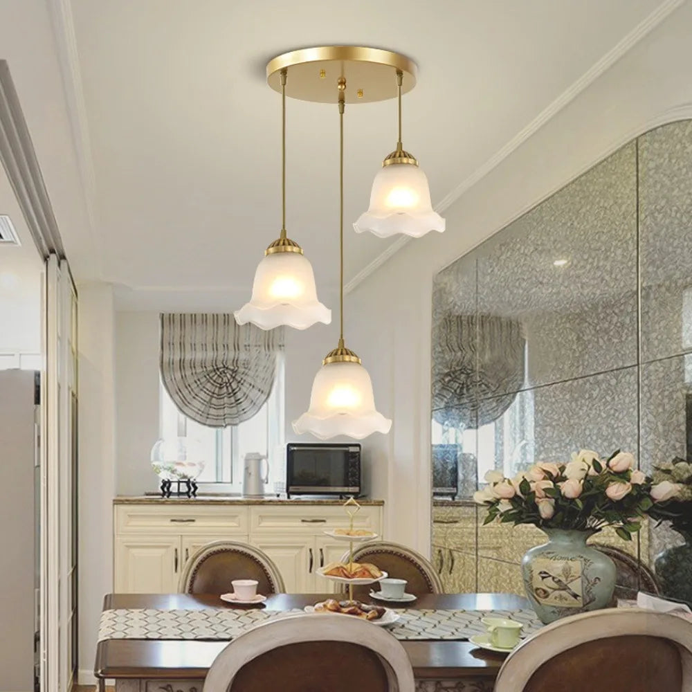 Milky White Glass LED Pendant Light