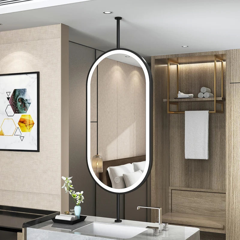 Oval Hanging LED Vanity Mirror
