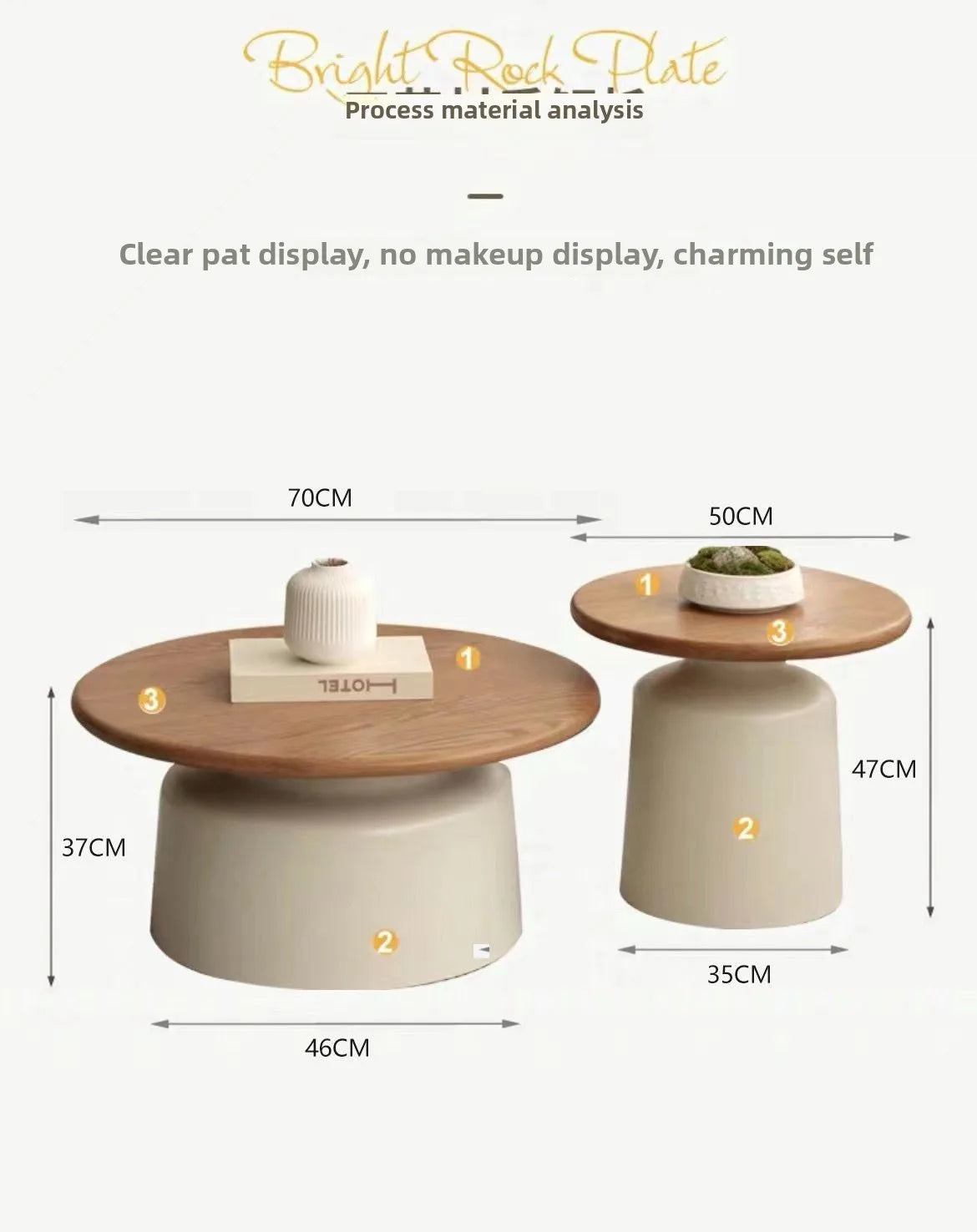 Minimalist Round Iron Coffee Table
