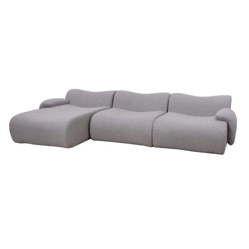 L-Shaped Corduroy Living Room Sofa