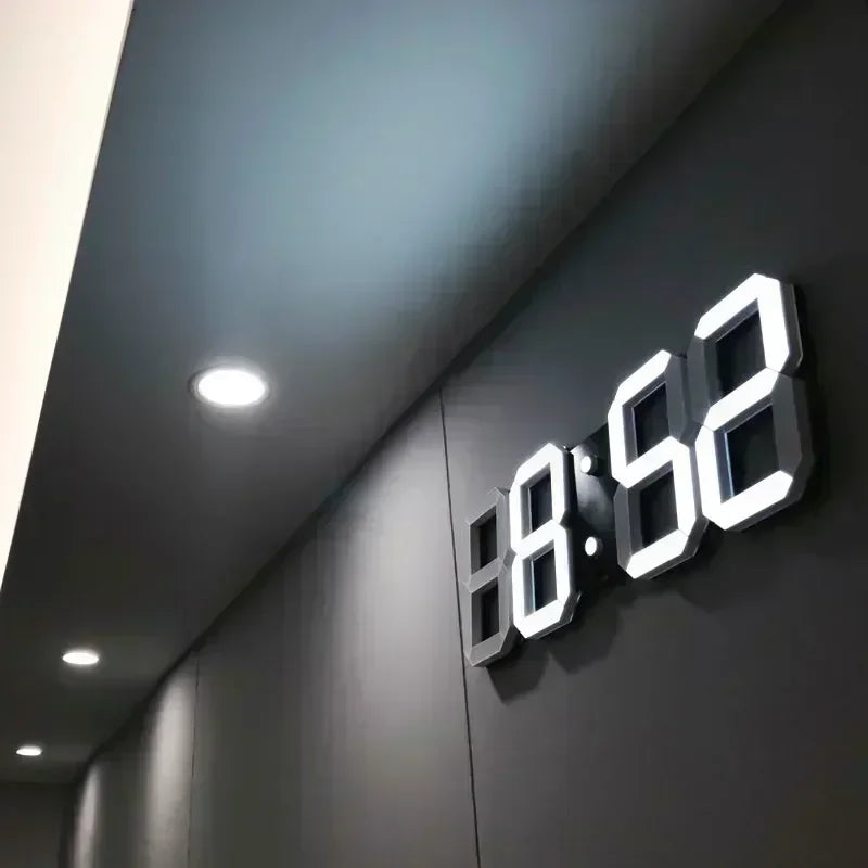 3D LED Digital Wall Clock