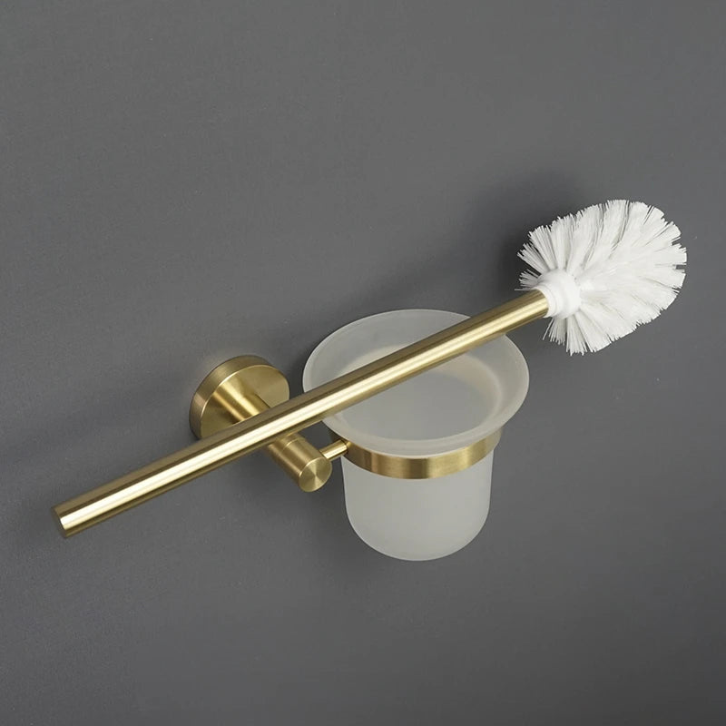 Brushed Gold Bathroom Hardware Set