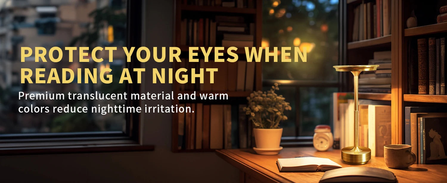Wireless LED Desk Lamp – Rechargeable & Portable