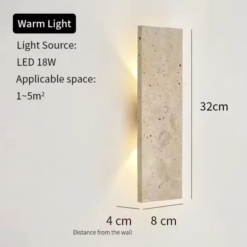 Outdoor Yellow Cave Stone Wall Light