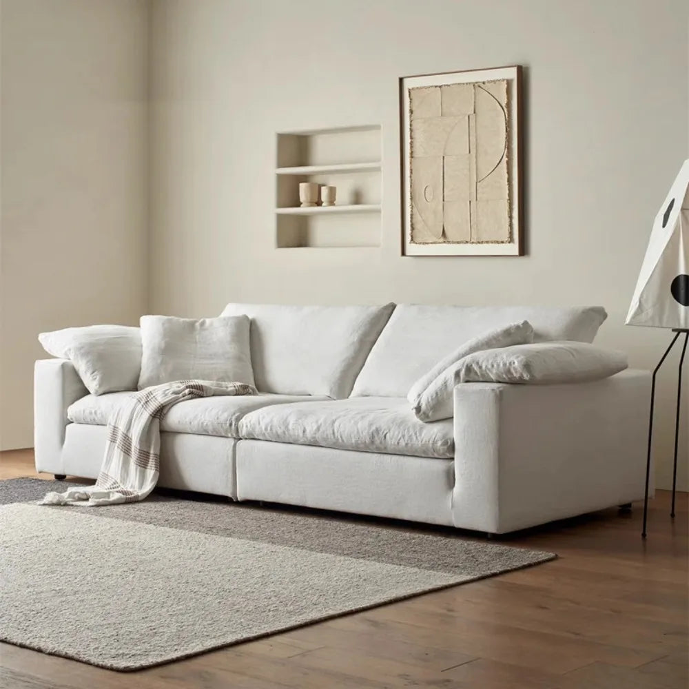 Minimalist Leather Sectional Sofa