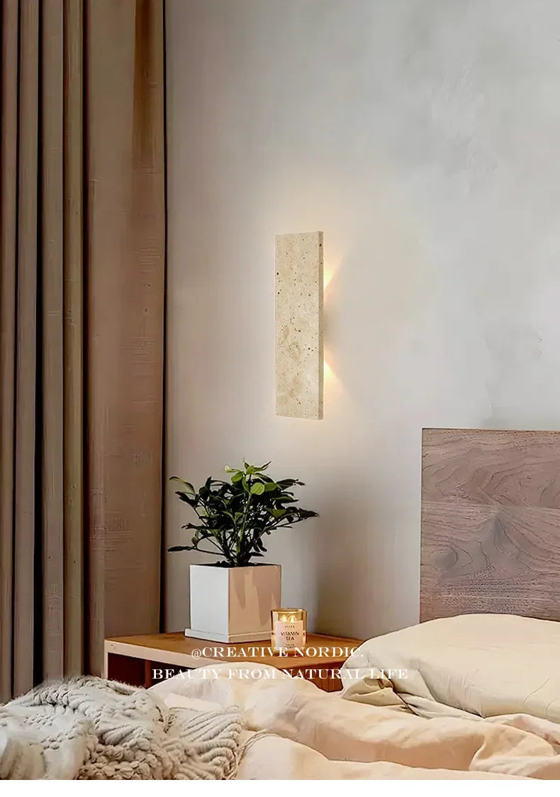 Outdoor Yellow Cave Stone Wall Light