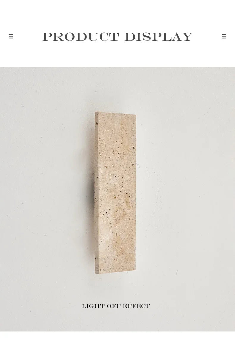 Outdoor Yellow Cave Stone Wall Light