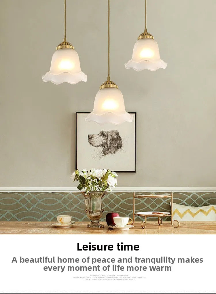 Milky White Glass LED Pendant Light