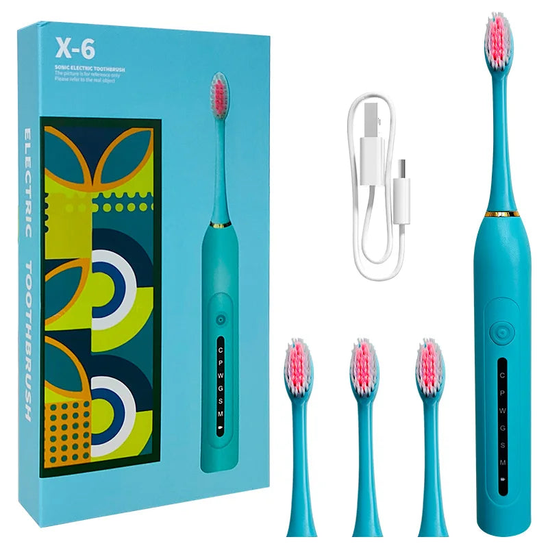 Smart Sonic Electric Toothbrush – Waterproof & Portable
