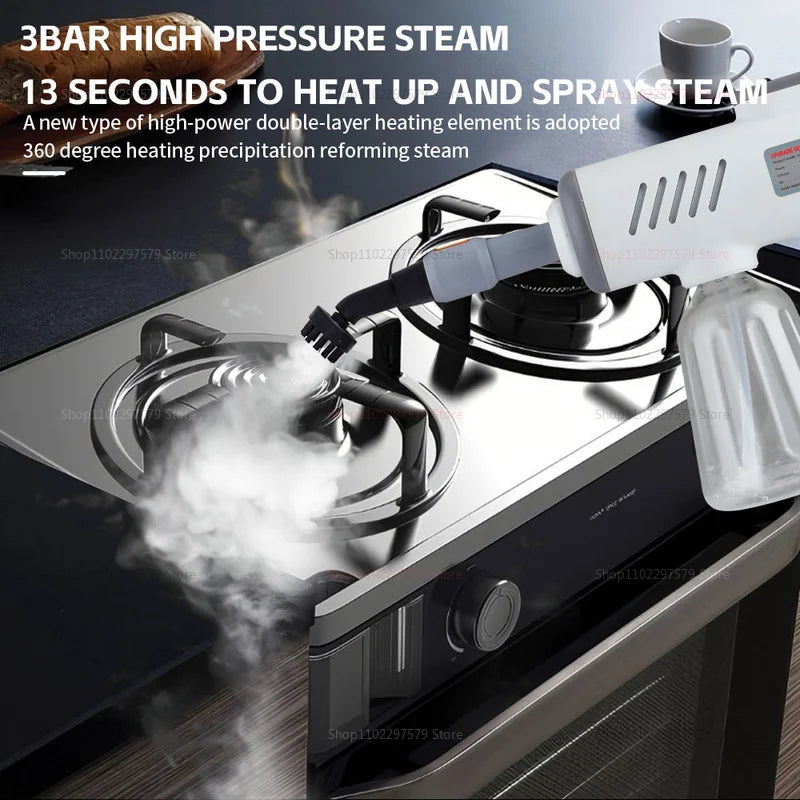 Portable High-Pressure Steam Cleaner – Fast Heating