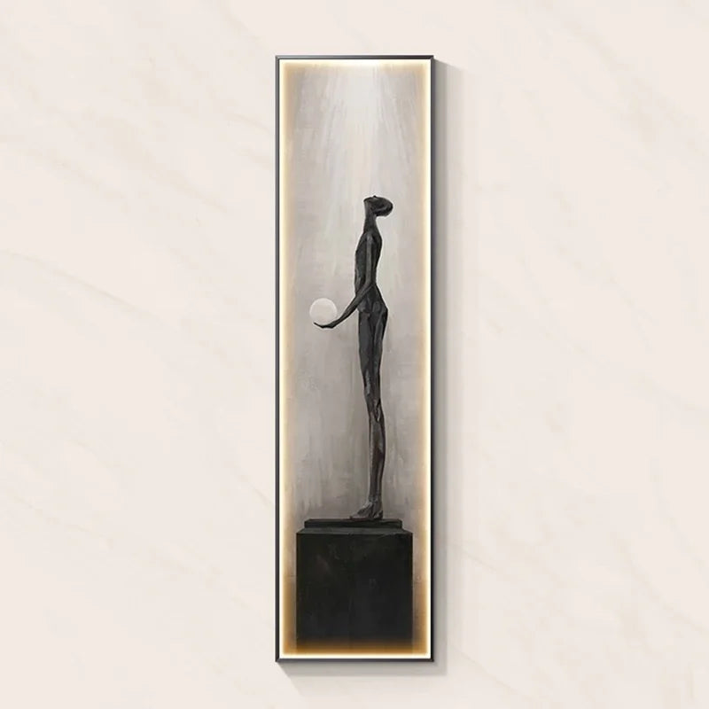 Modern Abstract Art Interior Painting Led Wall Hanging Lamp For Living Room Kitchen Porch Aisle Dining Room Room Home Decoration