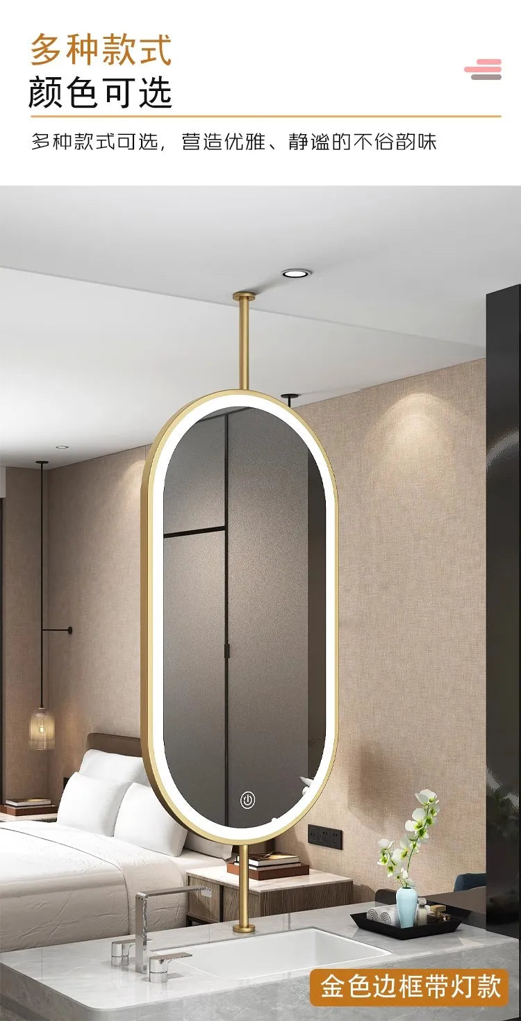 Oval Hanging LED Vanity Mirror