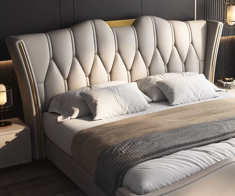 Italian Leather Luxury Bed